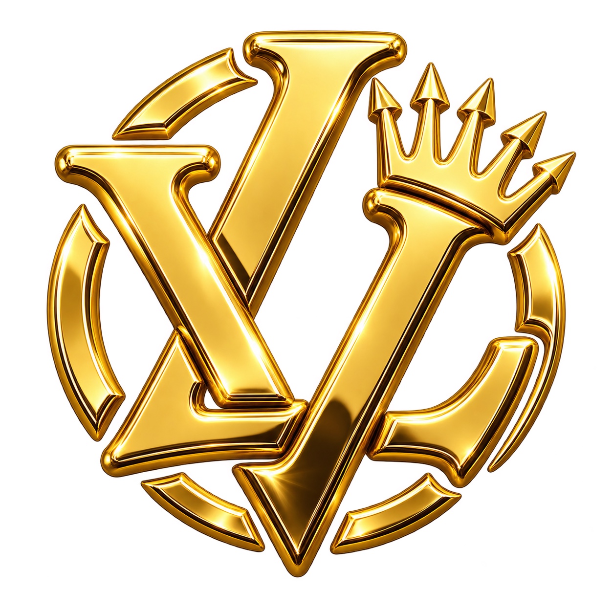 Logotipo dorado de Banda Las Vegas